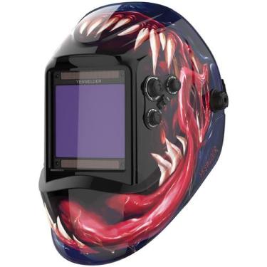 Imagem de Capacete de soldagem YESWELDER LYG-M800H-VM Solar Power Auto Darkening