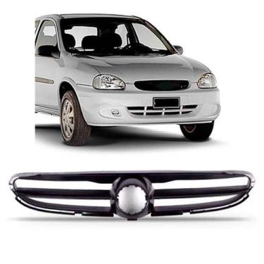 Imagem de Grade Radiador Corsa Classic 2000 2001 2002 2003 Preto - SP ACESSÓRIOS
