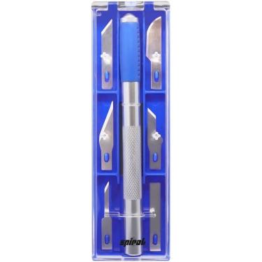 Imagem de Kit estilete de precisão com 6 lâminas, Spiral - bt 6 un