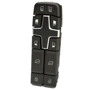 Imagem de Botão Vidro Elétrico Volvo Fh Euro 6 Fm FMx Nh Lado Motorista 24V com Regulagem Desembaçador Retrovisor Trava Portas - DNI2469