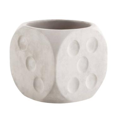 Imagem de Cachepot Vaso Formato Dado Decorativo Para Plantas