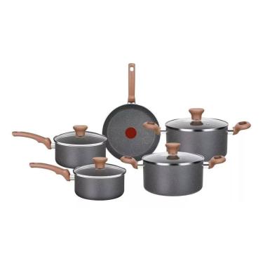 Imagem de Jogo de Panelas Natal Stone 5 Peças - Rochedo