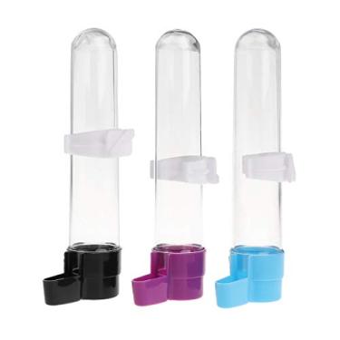 Imagem de VONNST Dispensador de água para animais de estimação, alimentador automático de gaiola de pássaros, recipiente de comida de plástico para papagaios, periquitos, periquitos, periquitos, canário