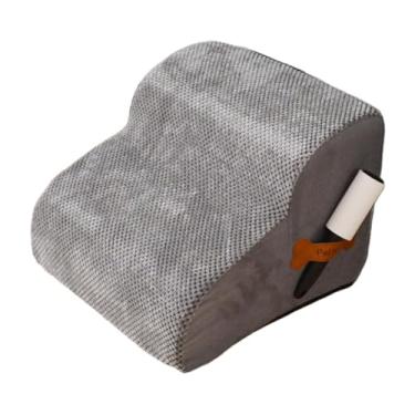 Imagem de Bothyi Escada de cachorro cão etapa 2 etapa macia confirmável com tampa lavável Pet Stop Stair para filhote de cachorro pequeno cães mais velhos, Cinza