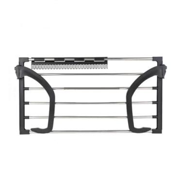 Imagem de Toalha de sapatos dobrável, radiador, toalha de roupas, varal dobrável, secador, suporte de 5 trilhos, acessórios de decoração, estilo B, a