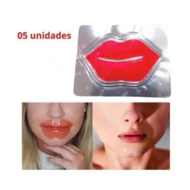 Imagem de Máscara Hidratante Labial Com Colágeno Boca Ressecada 5Un - Mmx