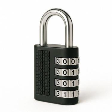Imagem de Cadeado  Senha Numérica Quatro Dígitos Reforçado Sem Chave  Armário Ma