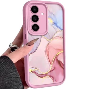 Imagem de Capa de silicone com padrão de mármore para Samsung Galaxy S25 S24 S23 S22 Ultra Plus S21 S23 S20 FE A56 A55 A54 A53 A52 A34 A14 5G, rosa, para Samsung S21Ultra