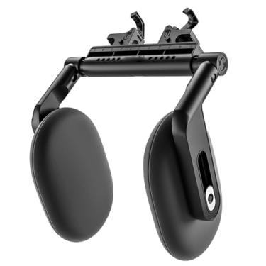 Imagem de Travesseiro de encosto de cabeça para assento de carro de viagem totalmente ajustável em 3 vias com almofada de suporte fino e ganchos nas costas, adequado para crianças, adolescentes e adultos