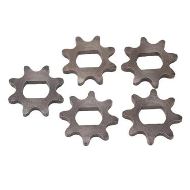 Imagem de 8 dente 420 Chaveta de corrente de aço de carbono durável Conversão de motor eficiente para scooters elétricas Biciclas 5pcs 17x12mm