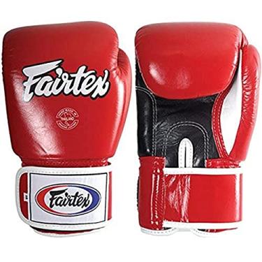 Imagem de Fairtex Luvas de treinamento para luta estilo Muay Thai, Red/Black/White, 16 oz