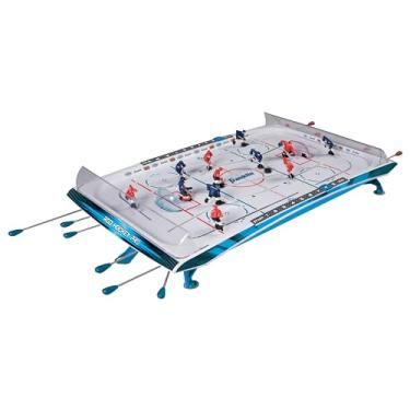Imagem de Franklin Sports Jogo de Hóquei de Vara de Mesa – Jogo de Mesa de Hóquei no Gameroom para Crianças + Adultos – Tabuleiro de Jogo Estilo Arcade + Mini Discos de Hóquei