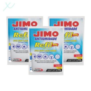 Imagem de 3 Refil Evita Maus Odores Mofo 450g Jimo Antiumidade
