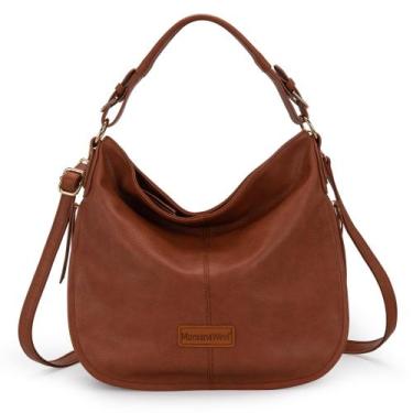Imagem de Bolsa Montana West Hobo Purses de material vegano para mulheres