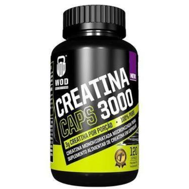 Imagem de Creatina Caps 3000 100% Pura Mono-Hidratada 120 Cápsulas 60g – WOD NUTRITION-Unissex