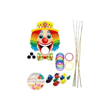 Imagem de Kit Festa Junina Completo – Brincadeiras Tradicionais com Argolas, Pescaria e Boca do Palhaço - CORES ALEATORIAS!!! (13, MODELO 3)