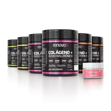 Imagem de 6 Potes Colágeno Verisol + Creme Resveratrol - Renova Be