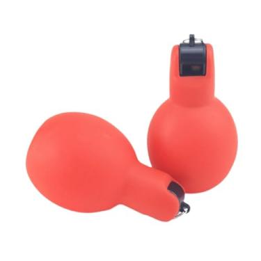 Imagem de YIJU 2 apitos de aperto manual para treinadores, apito esportivo para treinamento de futebol americano em casa e na escola, para ambientes internos e, Vermelho