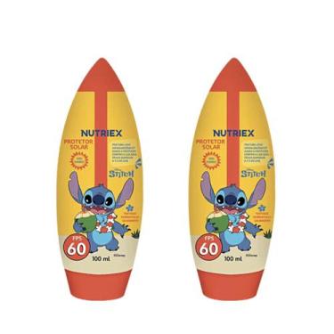Imagem de Kit 2 Nutriex Protetor Solar Infantil Stitch Fps 60 100ml.