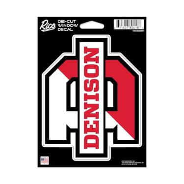Imagem de Rico Industries NCAA Denison Big Red 12,7 cm x 17,8 cm Decalque de vinil cortado - Acessório para carro/caminhão/casa