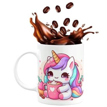 Imagem de Caneca de Porcelana Unicórnio Cute 325ml Coconut Sweets - PRMUG