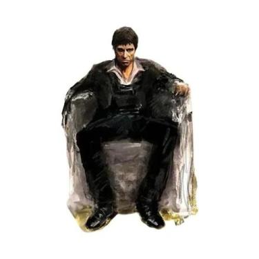 Imagem de Tony Montana Scarface Movie Poster Pintura Em Tela Arte De Parede Para
