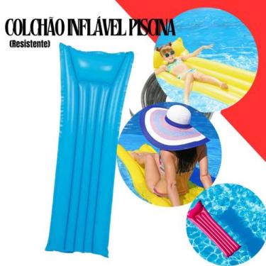 Imagem de Colchão Inflável Piscina 183x69cm Verão - Wellmix