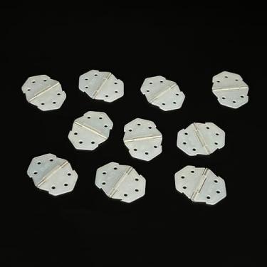 Imagem de 10 peças de dobradiças de nylon para aviões RC helicóptero aeronave DIY modelo avião peças (branca)