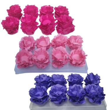 Imagem de Forminhas para Doces Finos, 120 Unidades, para Festas, Casamento e Aniversário (Lilás/Rosa Pink/Rosa Claro)