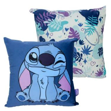 Imagem de Almofada Fibra Veludo 40x40 cm Stitch Cute Zona Criativa - 10065199