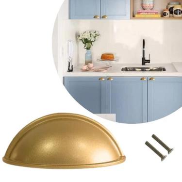 Imagem de 8 Puxador de Gavetas, armário Modelo Concha alta qualidade - Compras F