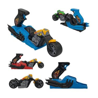 Imagem de Brinquedo Motos Harley Com Roda Grande Acompanha Lançador