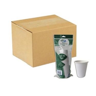 Imagem de Copo De Papel Biodegradável 100 ml 25 Unidades Kit 10 - Theoto