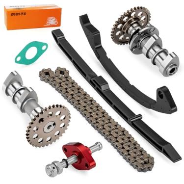 Imagem de Eixo de comando de admissão e escape com guia de corrente de sincronização de came tensor para Suzuki QuadSport 400 Z LT-Z400 2003-2014 12710-33H00