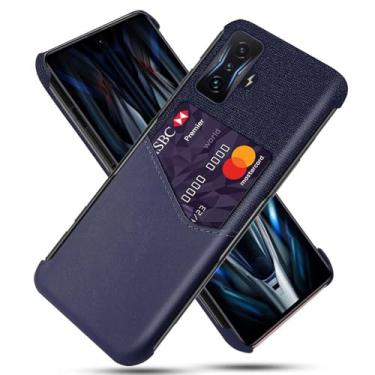 Imagem de Capa para Xiaomi Redmi K50 Gaming,Tela e tampa de couro PU,Antideslizante,360°cobertura completa à prova de choque com 1 slot de cartão atrás,Prevenção de queda-Blue