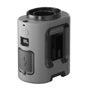 Imagem de Ventilador de cintura portátil recarregável de 4 velocidades 13.000 RPM forte fluxo de ar, ventilador de cinto com até 22 horas de tempo de trabalho, ventilador de pescoço para pendurar com as mãos