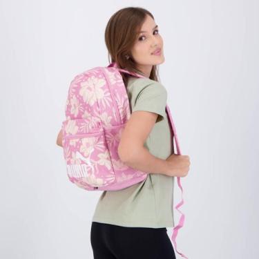 Imagem de Mochila Puma Phase AOP Floral Rosa, Único