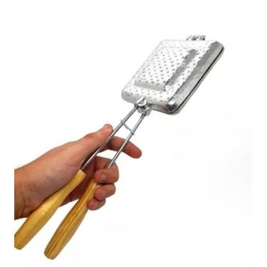 Imagem de Sanduicheira Tostequeira Misto Quente Forma Aluminio Sanduicheira de Fogão
