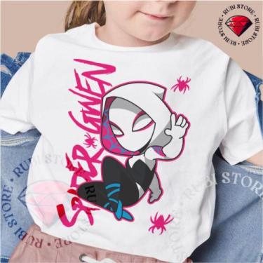 Imagem de Camiseta Infantil OU Adulto até G2 Spider Gwen Aranhaverso - Mina Stor
