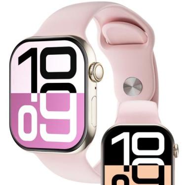 Imagem de Smartwatch W10 Lançamento 2025 Série 10 X Microwear Original NFC tela 