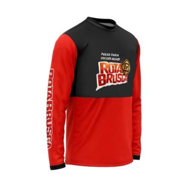 Imagem de Camisa Rota Brusca Manga Longa Trilha Enduro Motocross Velocross, M