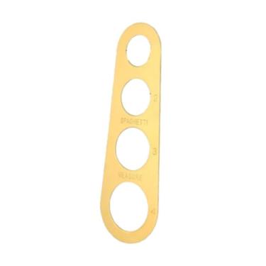 Imagem de ＫＬＫＣＭＳ Medidor de espaguete em aço inox, acessório para medir porções de macarrão, Ouro