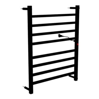 Imagem de Toalheiro elétrico de duas camadas - aquece e seca toalhas Toalheiro elétrico de 110 V (Preto - 220V)