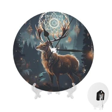 Imagem de GlbnSHeric Relógio de parede silencioso, sem tique-taque, relógio de parede de 25 cm, relógio analógico para banheiro, decorativo, redondo, moderno, decoração de parede, relógio para casa, cozinha
