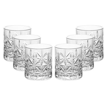 Imagem de Conjunto 6 Copos Baixo Wolff Stella 300ml Vidro Transparente Elegante