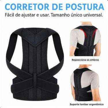 Imagem de Colete Corretor Lombar Para Escoliose Lordose Alinhamento - FAZA