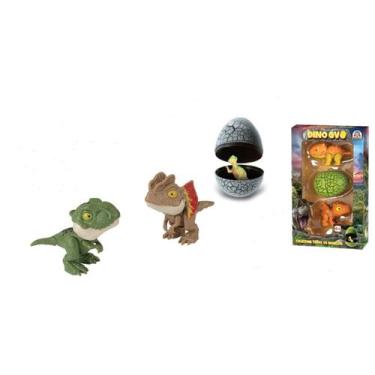 Imagem de Brinquedo Dino Ovo - Kit com 3 Dinos - Braskit
