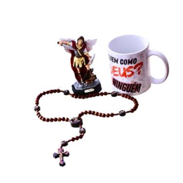 Imagem de Kit Quaresma de São Miguel Arcanjo Caneca Imagem Terço