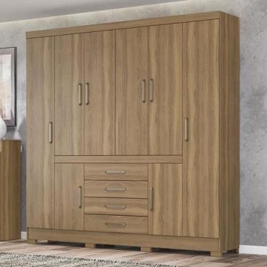 Imagem de Guarda Roupa Casal New Realce 8 Portas + 4 Gavetas -Demóbile - DEMOBIL