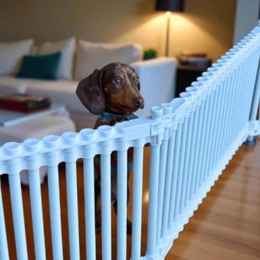 Imagem de Cercado Baby Multiuso em PVC - Kit 2 Lados - Resolve Kids, Branco, 60